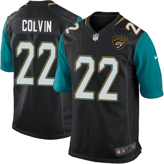 Men's Nike Jacksonville Jaguars #22 Aaron Colvin Game Black Alternate NFL Jersey - Ujersey