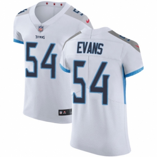 Men's Nike Tennessee Titans #54 Rashaan Evans White Vapor Untouchable Elite Player NFL Jersey - Ujersey