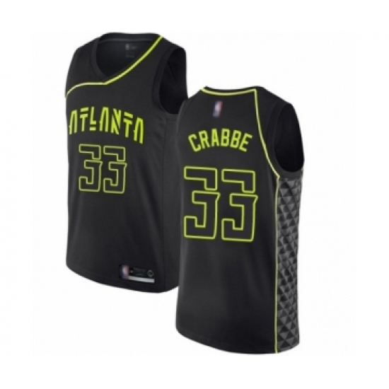 Women's Atlanta Hawks #33 Allen Crabbe Swingman Black Basketball Jersey - City Edition - Ujersey