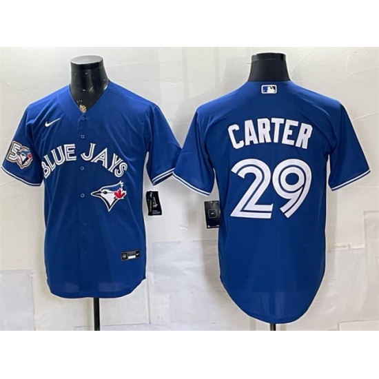 Men's Toronto Blue Jays #29 Joe Carter Royal 50 Seasons Stitched Baseball Jersey - Ujersey