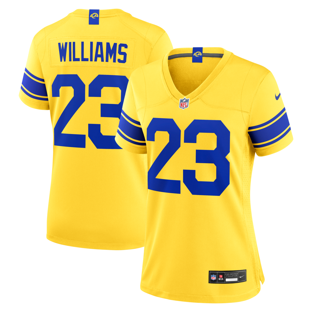 Women's Los Angeles Rams Kyren Williams Nike Classic Sol Game Jersey - SUjersey01