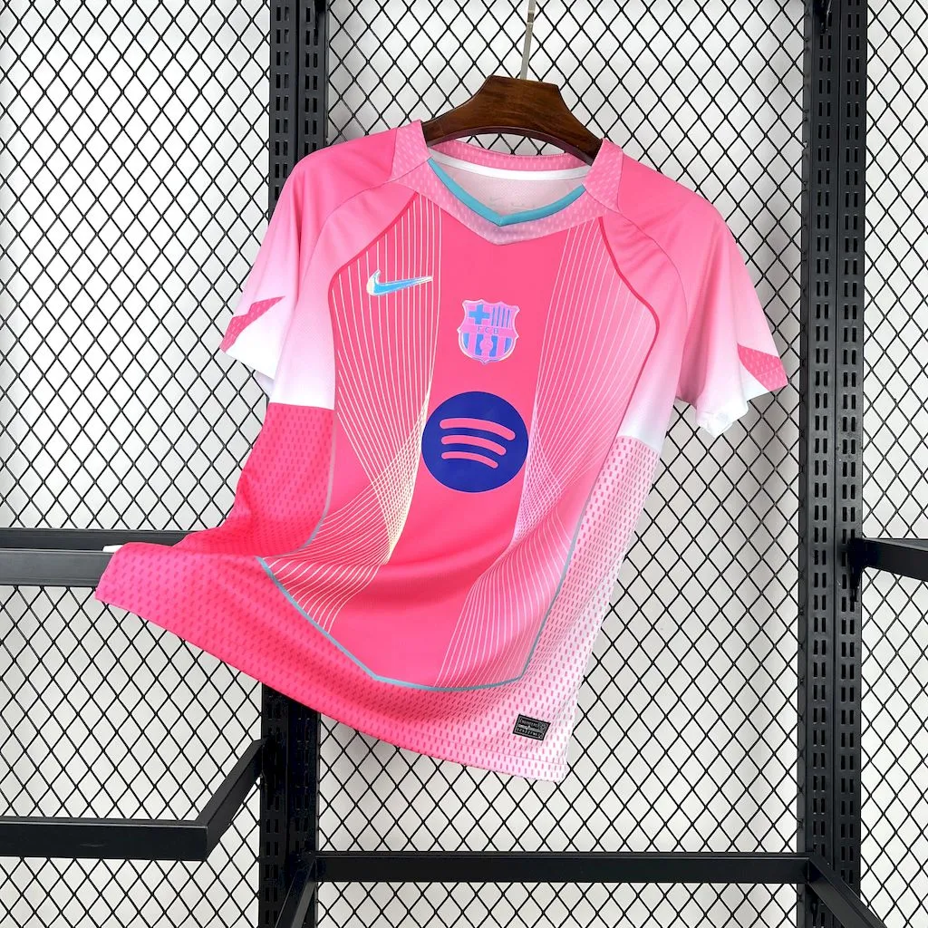 Barcelona Soccer Jersey Pink Special Edition Custom Shirt 2025/26 - ujerseystore