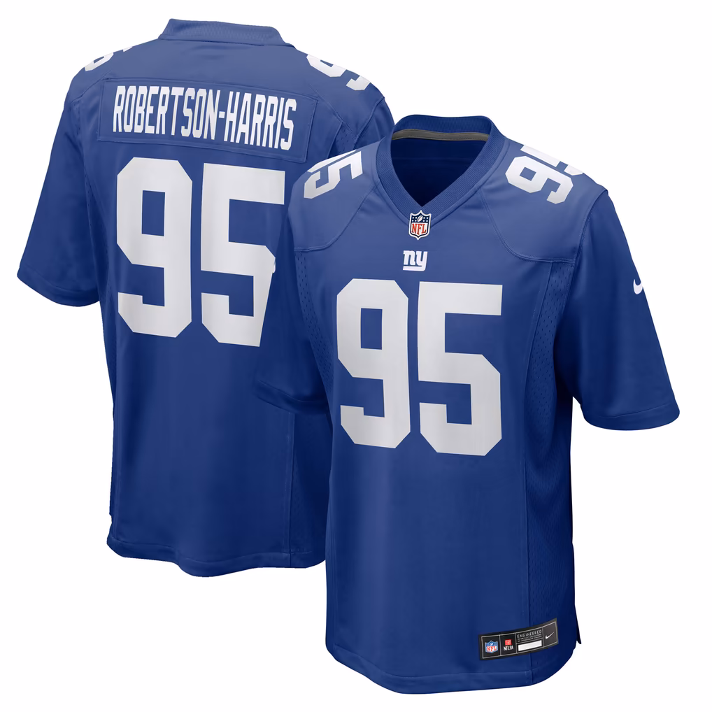Men's New York Giants Roy Robertson-Harris Nike Royal Team Game Jersey - Ujersey