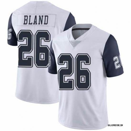 Men's Nike Dallas Cowboys #26 DaRon Bland White Stitched NFL Limited Rush Jersey - Ujersey