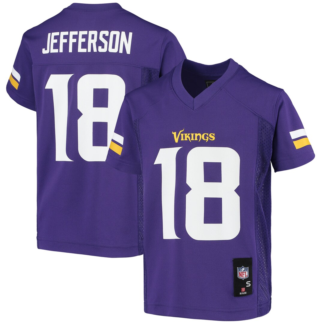 Youth Minnesota Vikings Justin Jefferson Purple Replica Jersey