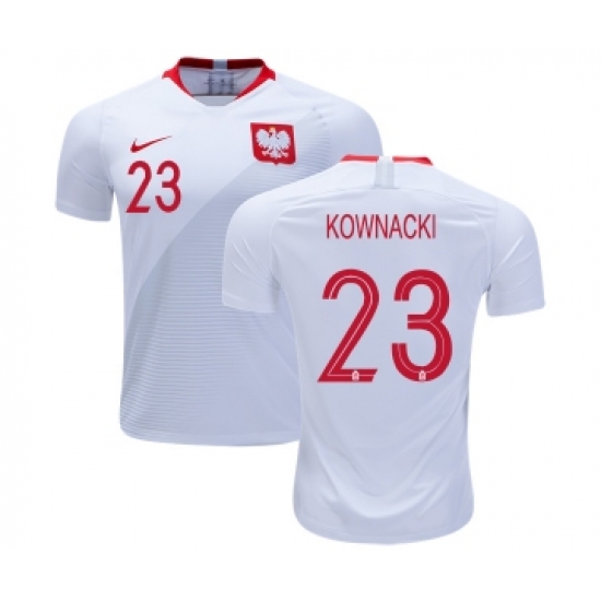 Poland #23 KOWNACKI Home Soccer Country Jersey