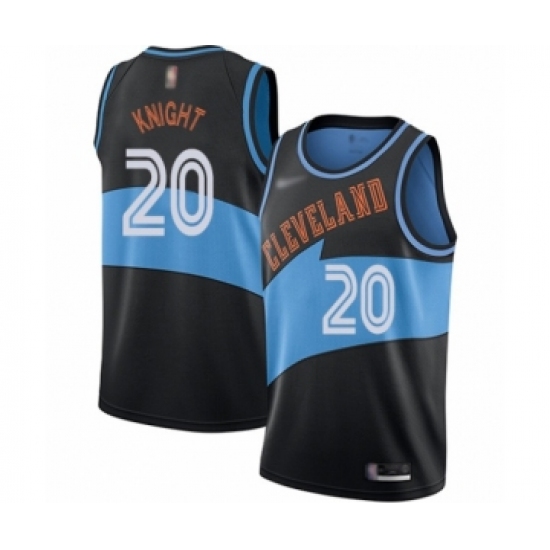 Women's Cleveland Cavaliers #20 Brandon Knight Swingman Black Hardwood Classics Finished Basketball Jersey - Ujersey