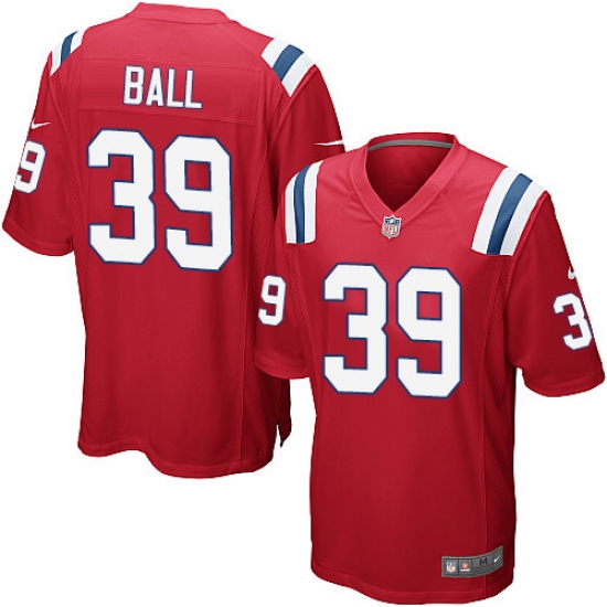 Men's Nike New England Patriots #39 Montee Ball Game Red Alternate NFL Jersey - Ujersey