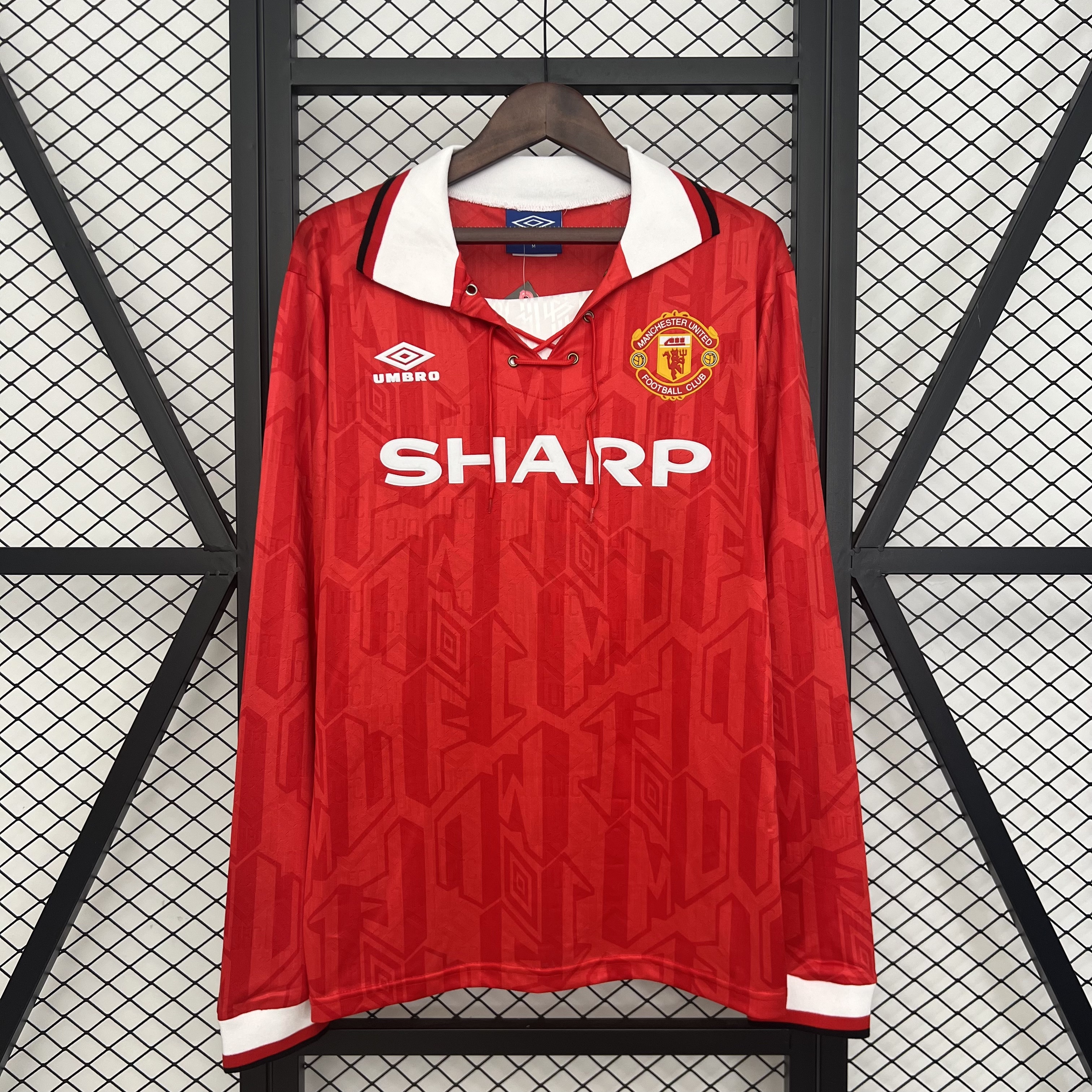 Manchester United Retro Home Long Sleeve Football Jersey Shirt 1992/94 - U-jersey