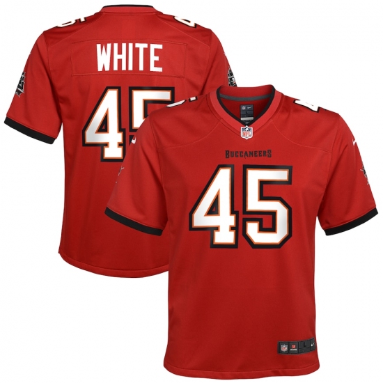 Youth Tampa Bay Buccaneers #45 Devin White Nike Red Game Jersey - Ujersey