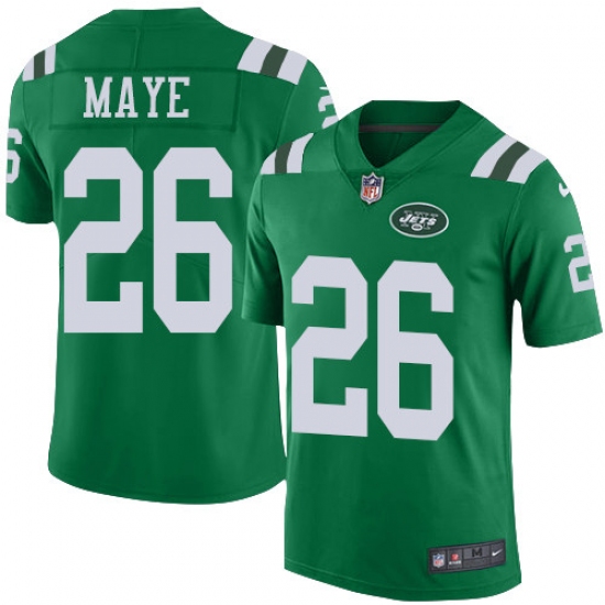 Youth Nike New York Jets #26 Marcus Maye Limited Green Rush Vapor Untouchable NFL Jersey - Ujersey