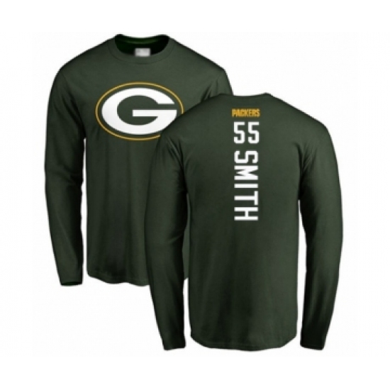 Football Green Bay Packers #55 Za'Darius Smith Green Backer Long Sleeve T-Shirt - Ujersey