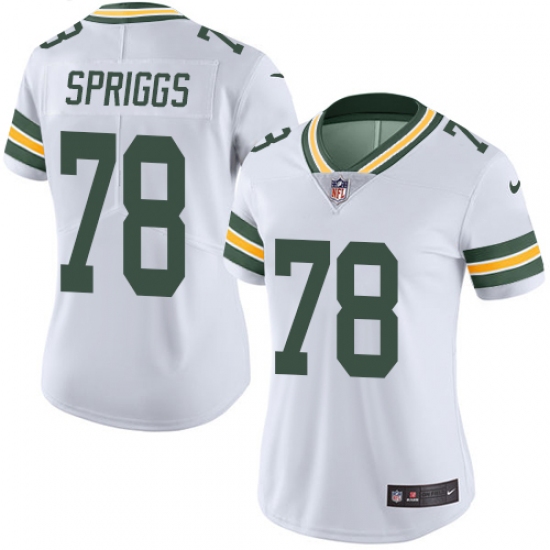 Women's Nike Green Bay Packers #78 Jason Spriggs Elite White NFL Jersey - Ujersey