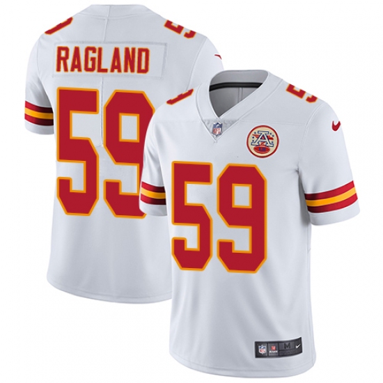 Youth Nike Kansas City Chiefs #59 Reggie Ragland White Vapor Untouchable Limited Player NFL Jersey - Ujersey