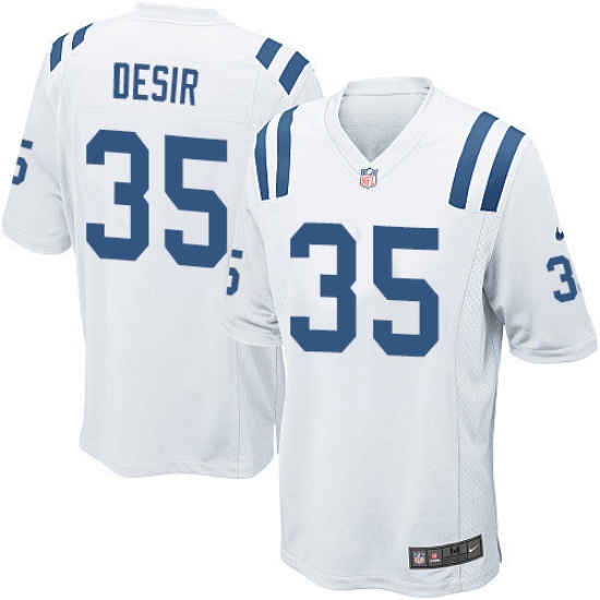 Men's Nike Indianapolis Colts #35 Pierre Desir Game White NFL Jersey - Ujersey