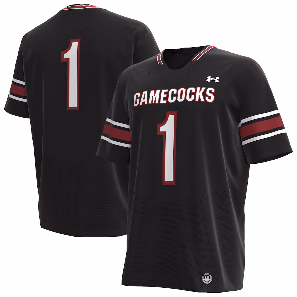Men's Under Armour Black South Carolina Gamecocks Premier Football Jersey