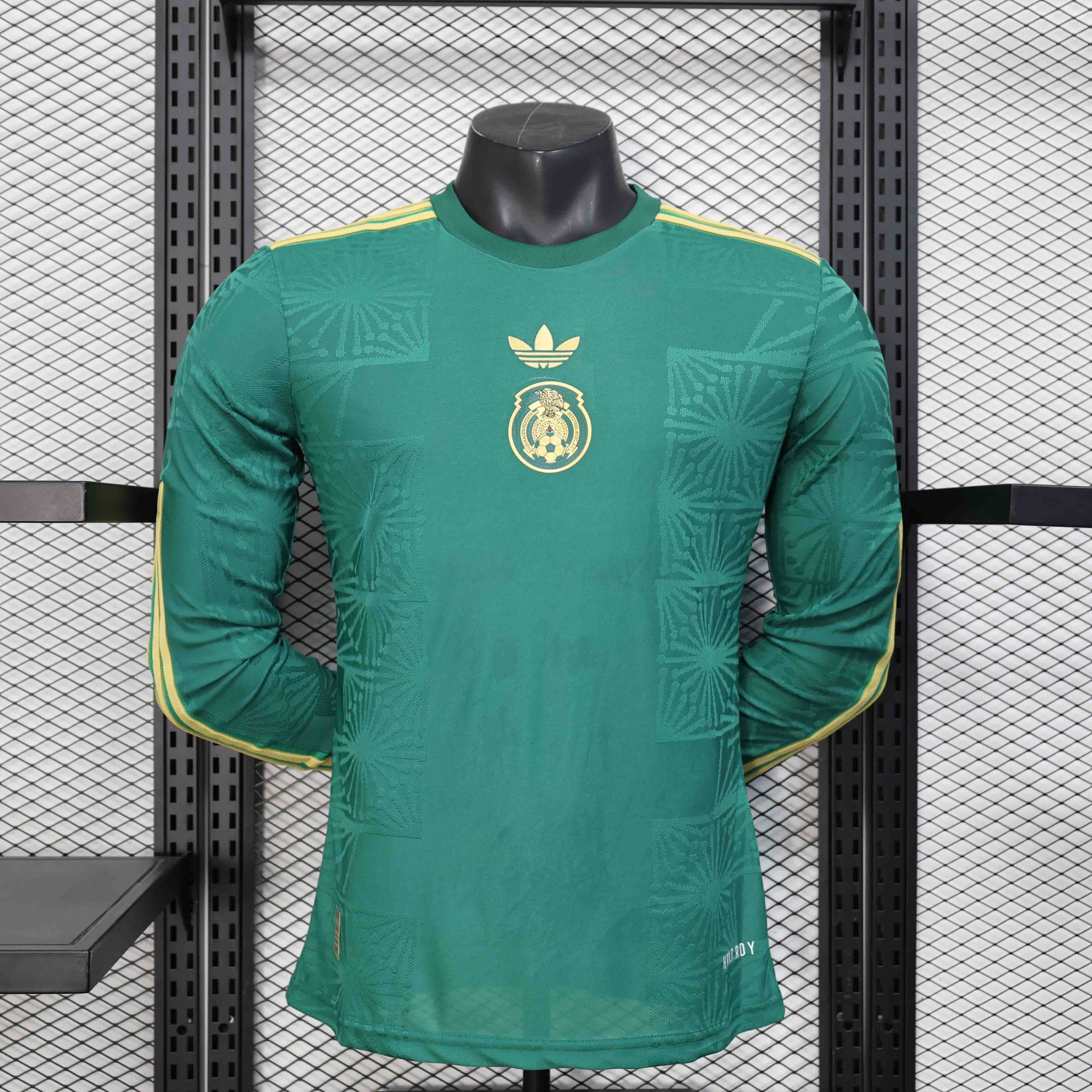 Mexico Green Special Long Sleeve Soccer Jersey 2025 - U-jersey