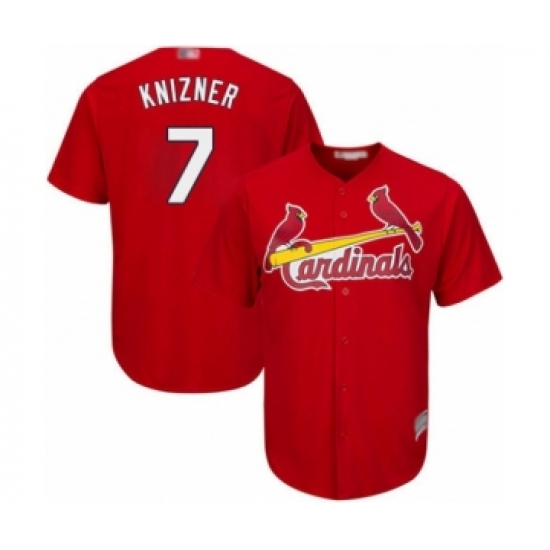 Youth St. Louis Cardinals #7 Andrew Knizner Authentic Red Alternate Cool Base Baseball Player Jersey - Ujersey