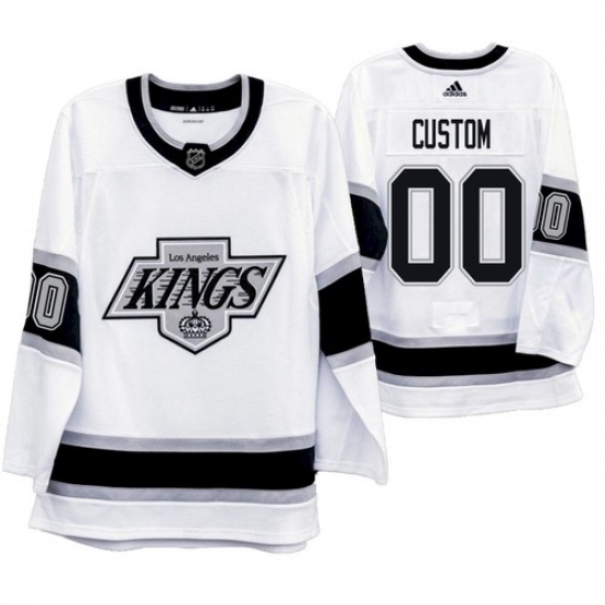 Men's Los Angeles Kings Custom Name Number Size White Throwback NHL Stitched Jersey - Ujersey