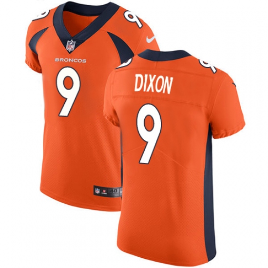 Men's Nike Denver Broncos #9 Riley Dixon Orange Team Color Vapor Untouchable Elite Player NFL Jersey - Ujersey