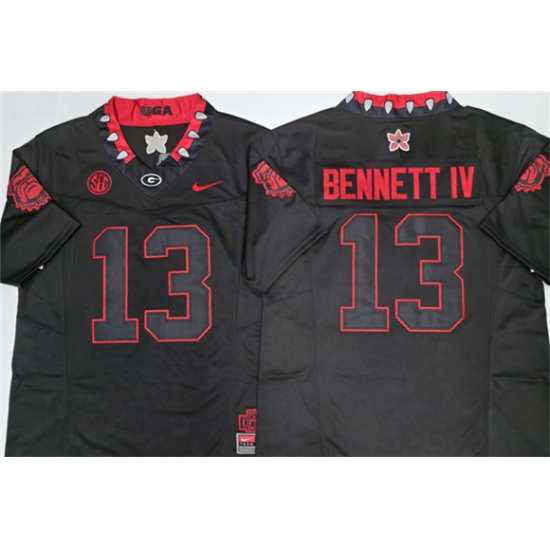 Men's Georgia Bulldogs #13 Stetson Bennett IV White 2026 F.U.S.E. Stitched Jersey - Ujersey