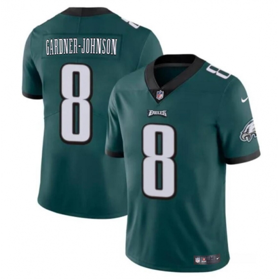 Men's Philadelphia Eagles #8 Chauncey Gardner-Johnson Green Vapor Untouchable Limited Football Stitched Jersey - Ujersey