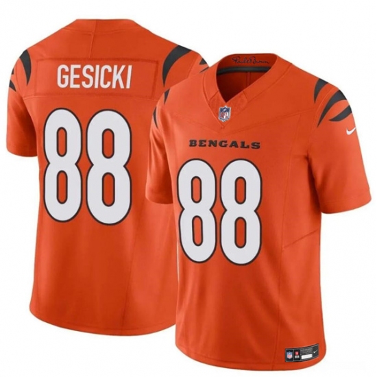 Youth Cincinnati Bengals #88 Mike Gesicki Orange 2024 F.U.S.E. Vapor Untouchable Limited Stitched Jersey - Ujersey