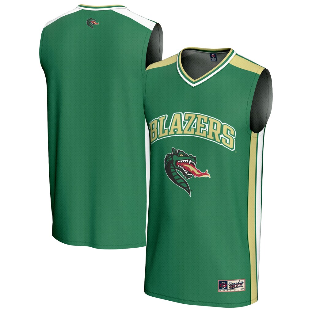 Youth GameDay Greats Green UAB Blazers Basketball Jersey - Ujersey