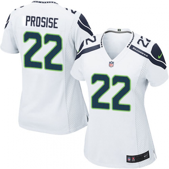 Women's Nike Seattle Seahawks #22 C. J. Prosise Game White NFL Jersey - Ujersey