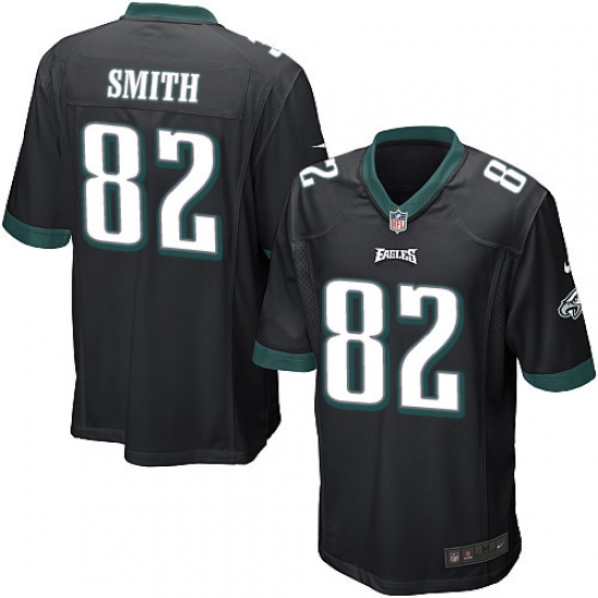 Men's Nike Philadelphia Eagles #82 Torrey Smith Game Black Alternate NFL Jersey - Ujersey