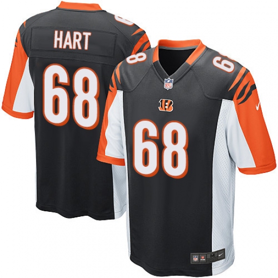 Men's Nike Cincinnati Bengals #68 Bobby Hart Game Black Team Color NFL Jersey - Ujersey