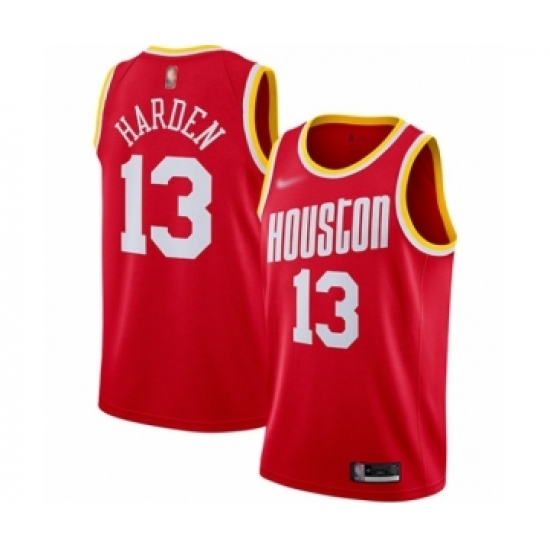 Youth Houston Rockets #13 James Harden Swingman Red Hardwood Classics Finished Basketball Jersey - Ujersey