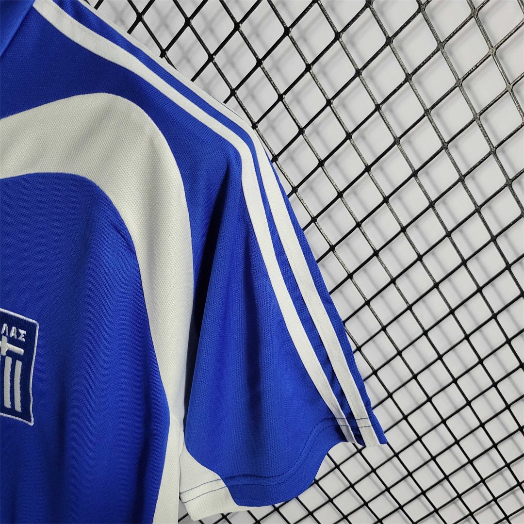 Greece Soccer Jersey Home Custom Shirt 2004 - ujerseystore