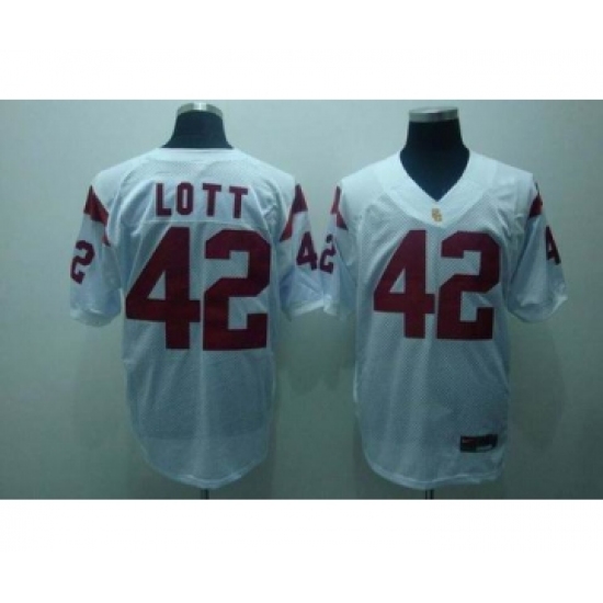 USC Trojans 42 Lott white Jerseys - Ujersey