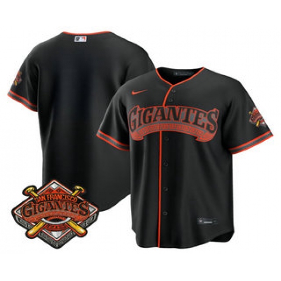 Men's San Francisco Giants Blank Black 2026 Alternate Stadium Stitched Jersey - Ujersey