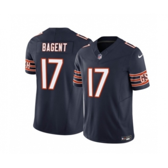 Men's Nike Chicago Bears #17 Tyson Bagent Navy 2023 F.U.S.E. Vapor Untouchable Limited Football Stitched Jersey