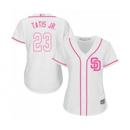 Women's San Diego Padres #23 Fernando Tatis Jr. Replica White Fashion Cool Base Baseball Jersey - Ujersey