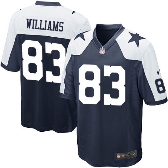 Men's Nike Dallas Cowboys #83 Terrance Williams Game Navy Blue Throwback Alternate NFL Jersey - Ujersey