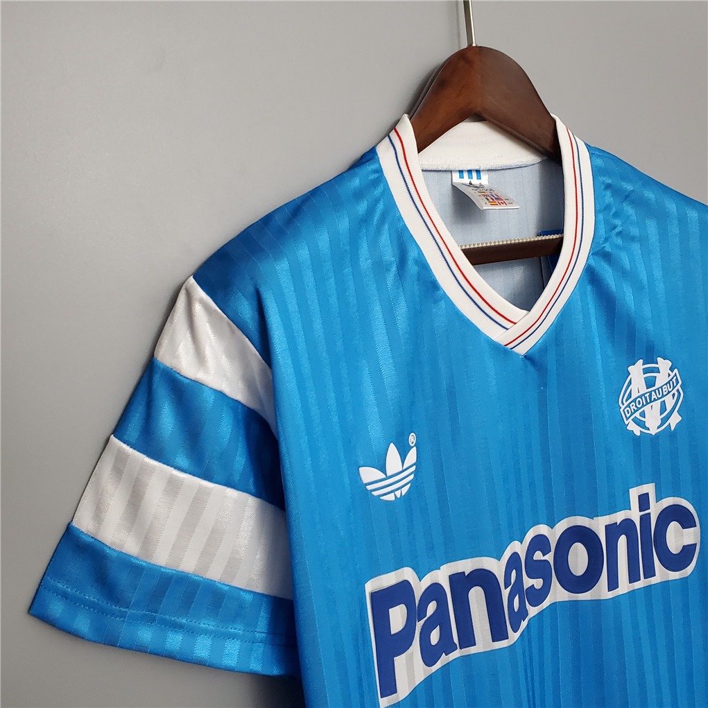 Marseille Retro Soccer Jersey Away Custom Shirt 1989-91 - ujerseystore