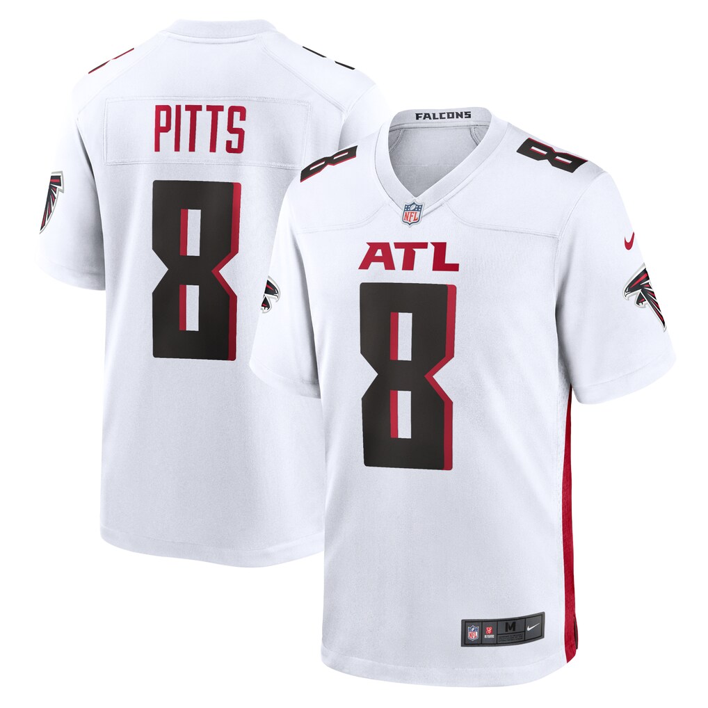 Men's Atlanta Falcons Kyle Pitts Nike White Game Jersey - U-jersey