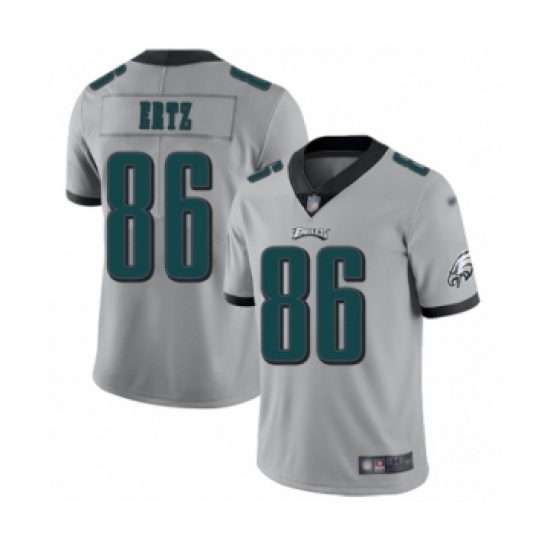 Youth Philadelphia Eagles #86 Zach Ertz Limited Silver Inverted Legend Football Jersey - Ujersey
