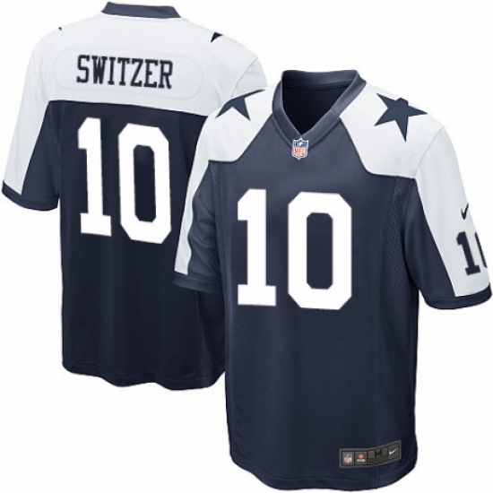 Men's Nike Dallas Cowboys #3 Mike White Game Navy Blue Throwback Alternate NFL Jersey - Ujersey