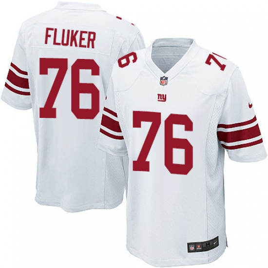 Men's Nike New York Giants #76 D.J. Fluker Game White NFL Jersey - Ujersey