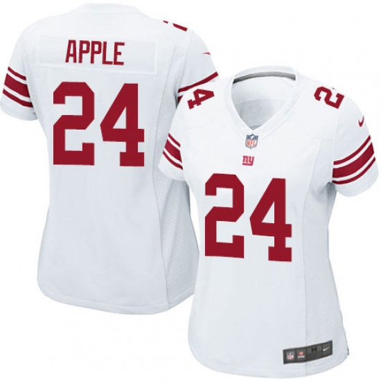 Women's Nike New York Giants #24 Eli Apple Game White NFL Jersey - Ujersey