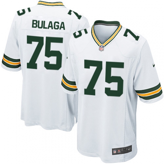 Men's Nike Green Bay Packers #75 Bryan Bulaga Game White NFL Jersey - Ujersey