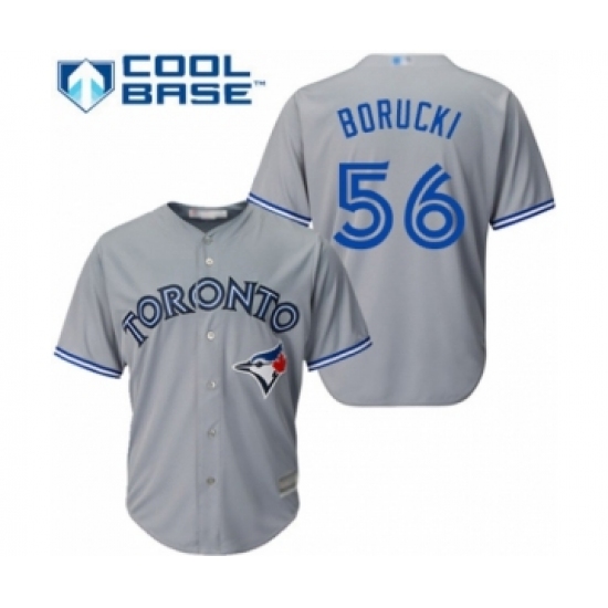 Youth Toronto Blue Jays #56 Ryan Borucki Authentic Grey Road Baseball Player Jersey - Ujersey