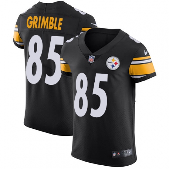 Men's Nike Pittsburgh Steelers #85 Xavier Grimble Black Team Color Vapor Untouchable Elite Player NFL Jersey - Ujersey