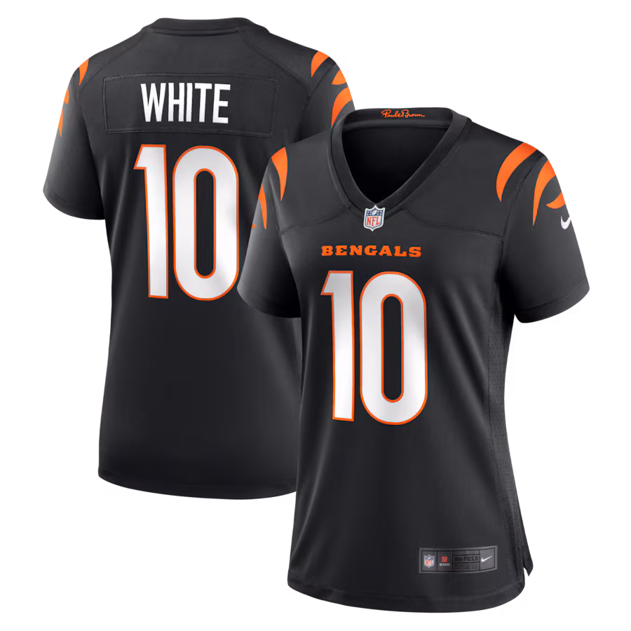 Women's Cincinnati Bengals Mike White Nike Black Team Game Jersey - Ujersey