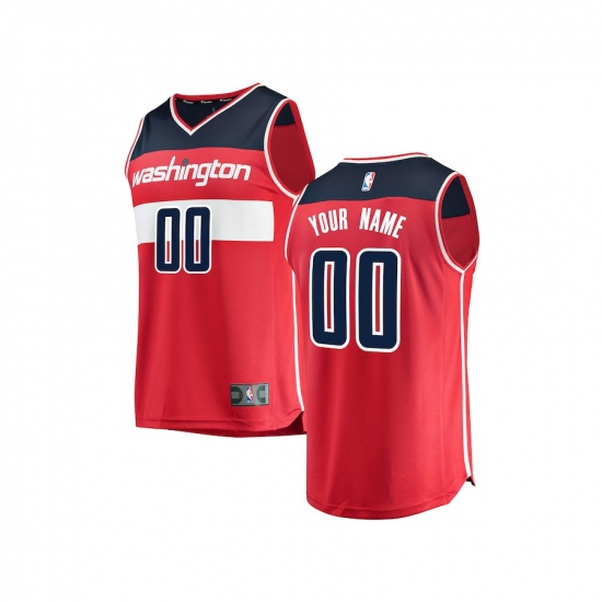 Youth Washington Wizards Fanatics Branded Red Fast Break Custom Replica Jersey - Icon Edition - Ujersey