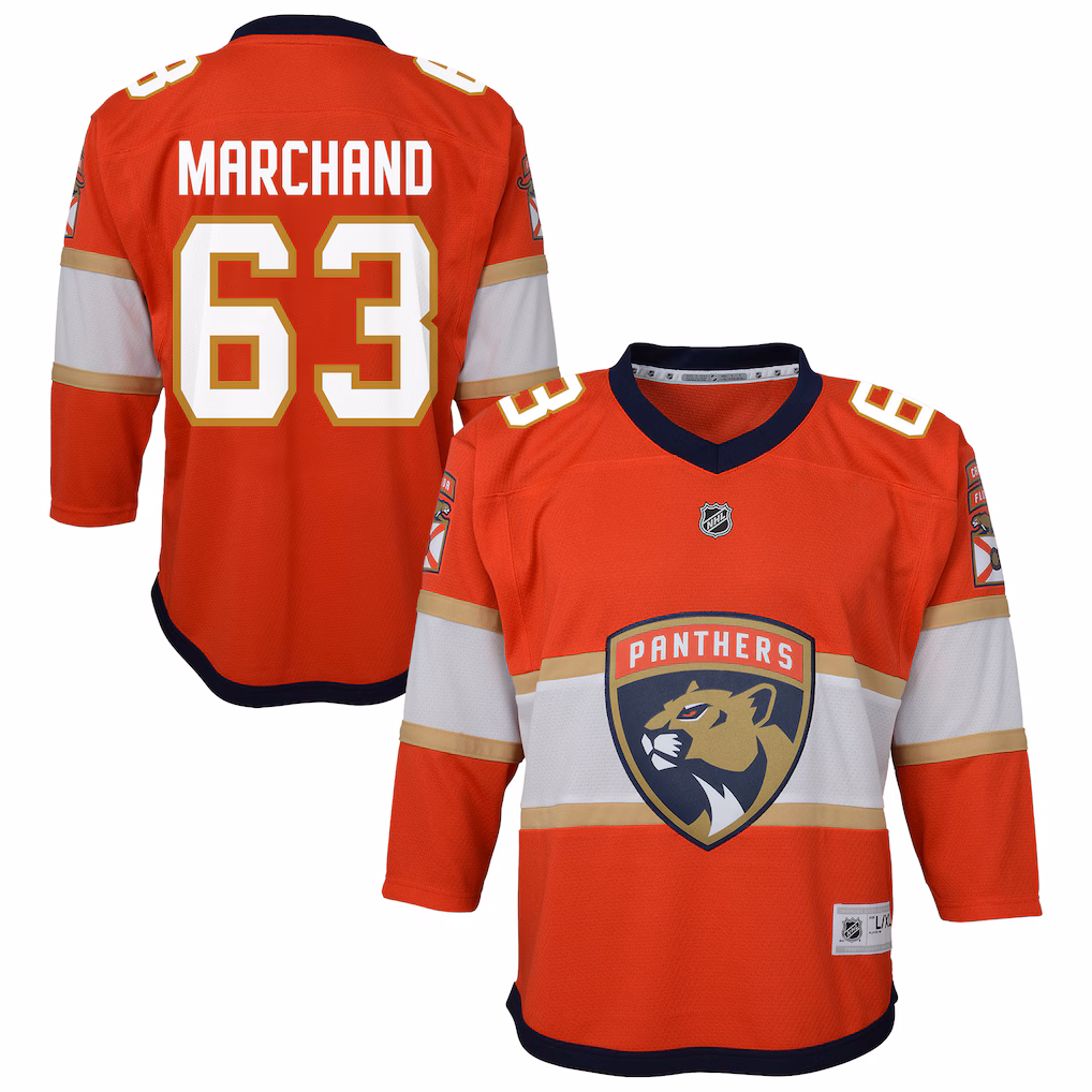 Youth Florida Panthers Brad Marchand Outerstuff Red Home Replica Jersey
